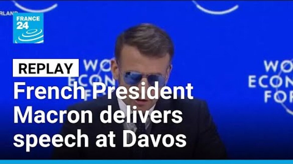 French President Emmanuel Macron delivers speech at Davos Forum • FRANCE 24 English