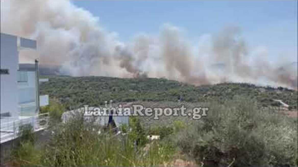 LamiaReport.gr: Ανεφοδιασμός ελικοπτέρου στο Θεολόγο