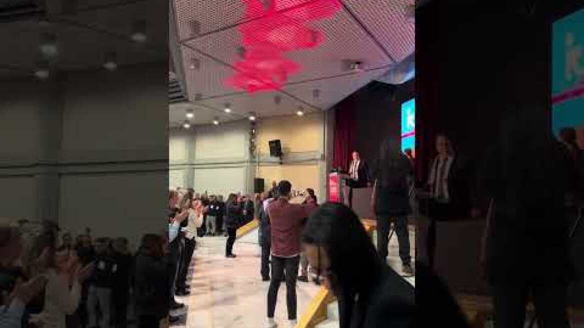 Πανελλαδική συνδιάσκεψη της Νέας Αριστεράς: Στο βήμα ο Παλαιστίνιος πρέσβης (2)