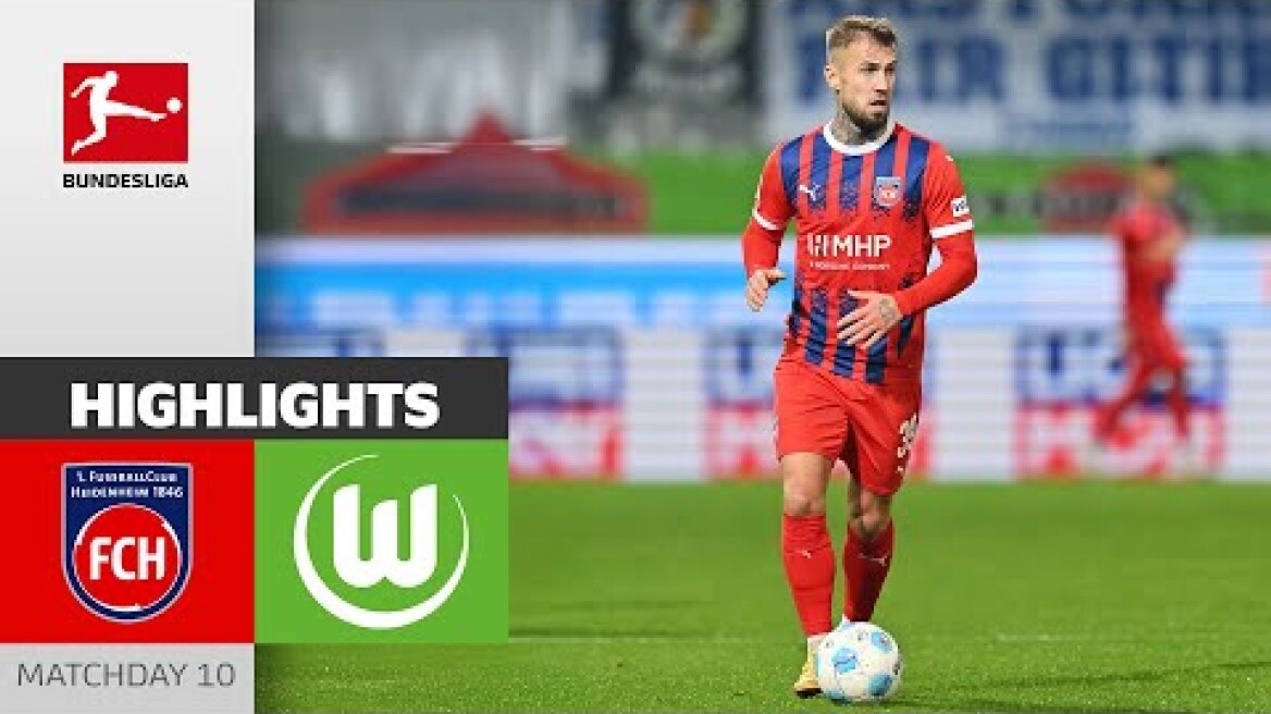 Important 3 Points! | 1. FC Heidenheim 1846 - VfL Wolfsburg 1-3 | Highlights | MD 10 – Bundesliga