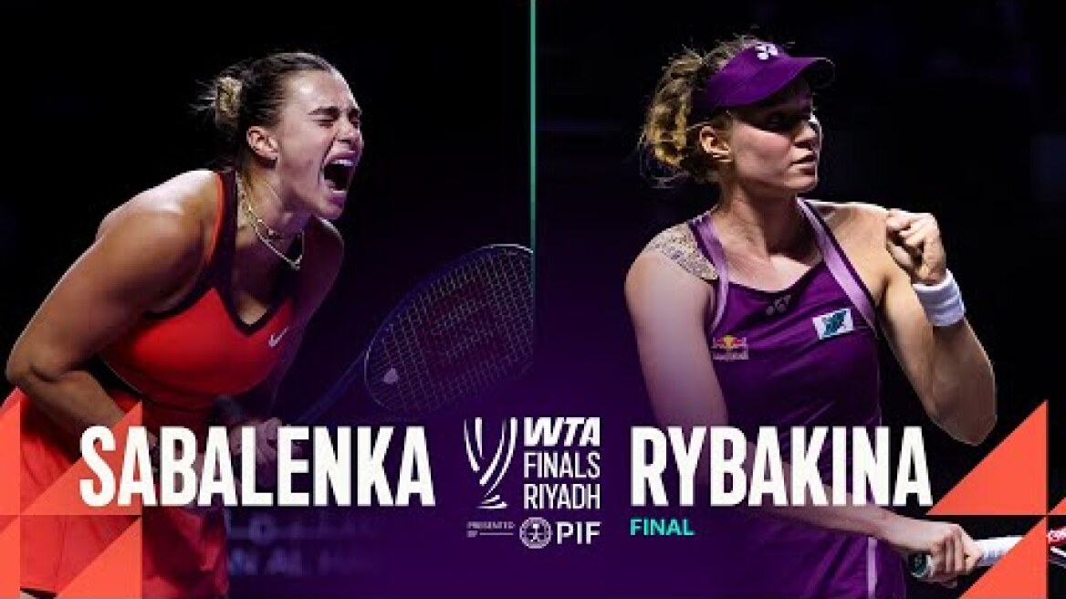 Aryna Sabalenka vs. Elena Rybakina | 2025 WTA Final | WTA Match Highlights