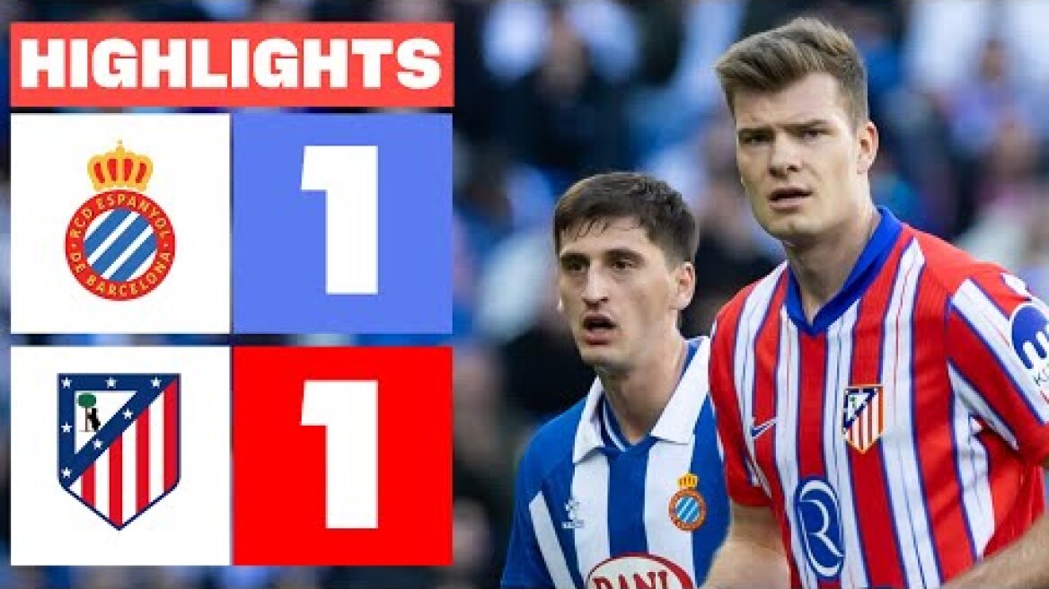 RCD ESPANYOL 1 - 1 ATLÉTICO DE MADRID I RESUMEN LALIGA EA SPORTS