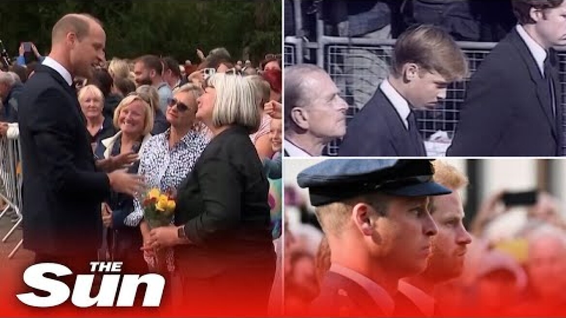 Queen's procession ''brought back memories'', says Prince William