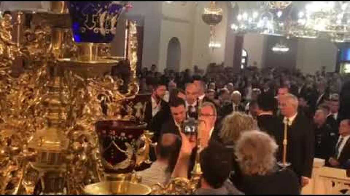 Άφιξη ΠτΔ και Αλέξη Τσίπρα στην κηδεία Χριστόφια