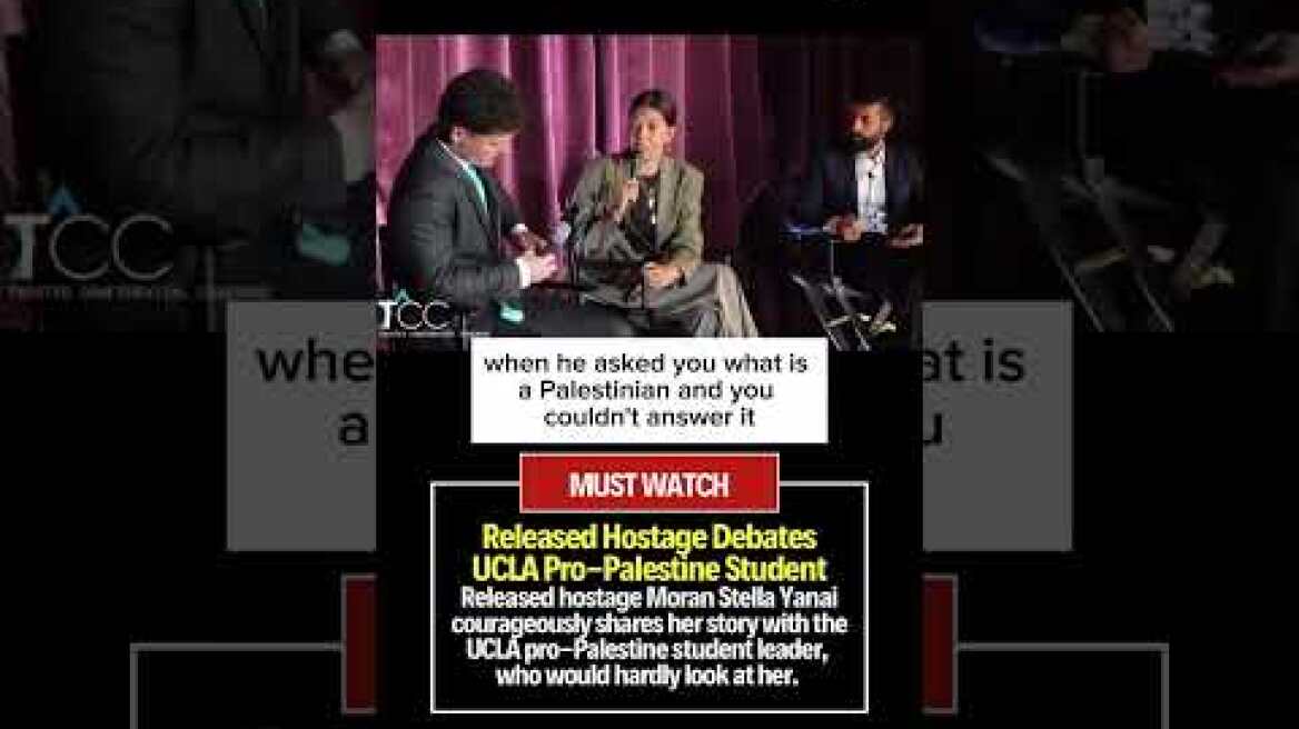 Face-to-Face: Former Hostage Moran Stela Yanai Challenges UCLA Protest Leader