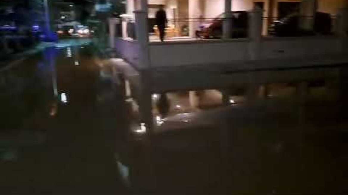 Πρόβλημα υπερχείλισης  στη συνοικία  του Αγίου Θωμά  στη Λάρισα