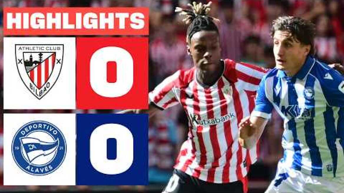 ATHLETIC CLUB 0 - 0 DEPORTIVO ALAVÉS | RESUMEN LALIGA EA SPORTS