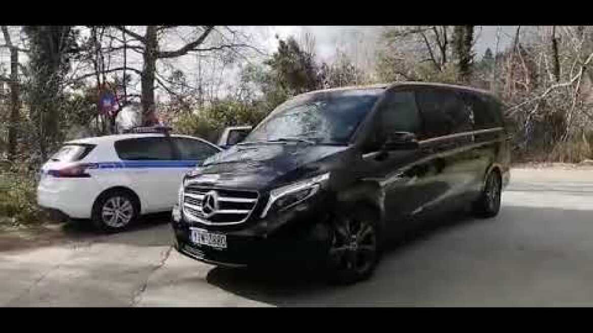 Νικόλαος-Μπλάτνικ, Παύλος-Μαρί Σαντάλ, Άννα-Μαρία στο Τατόι για το τρισάγιο του Κωνσταντίνου