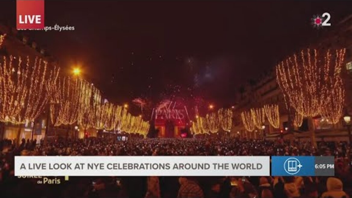 New Year's Eve fireworks celebrations: Paris