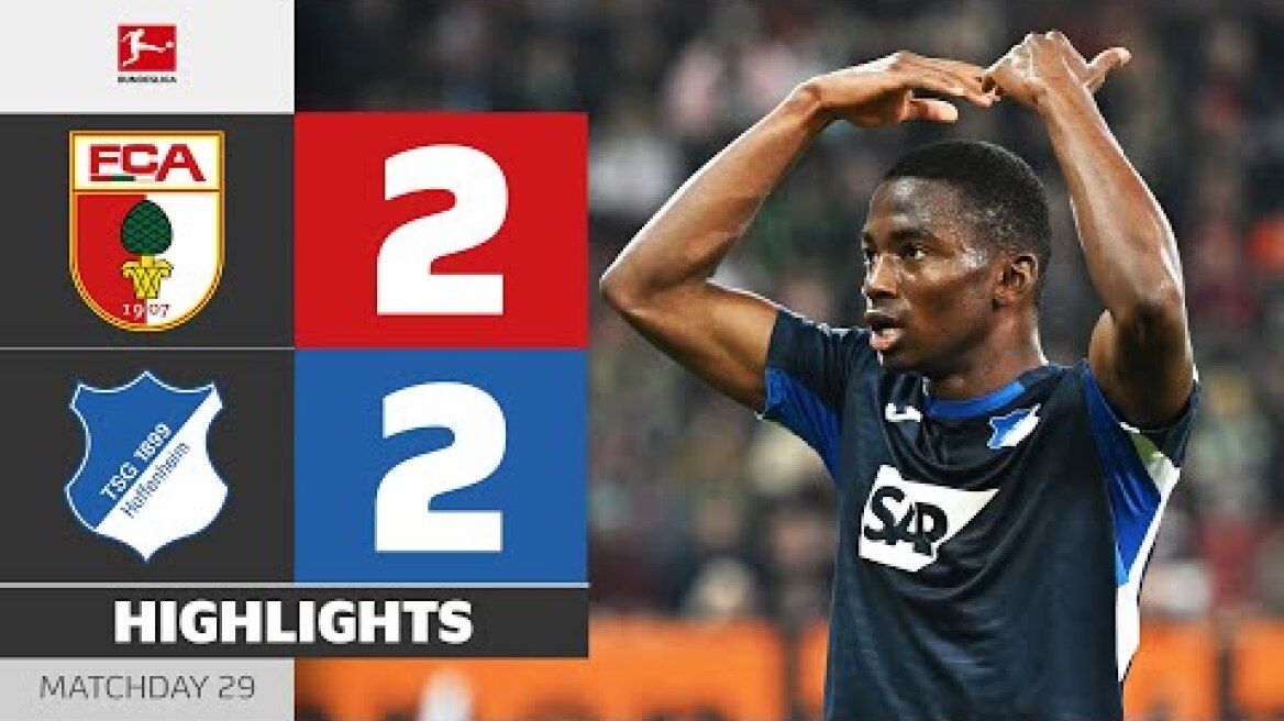 Goal From An Impossible Angle! | FC AUGSBURG - HOFFENHEIM | Highlights | Matchday 29 – Bundesliga