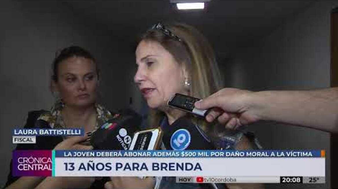 Brenda Barattini fue condenada a 13 años de prisión