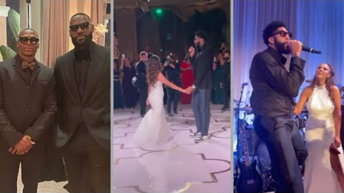 Lebron, Adele and Westbrook Go Crazy at Anthony Davis wedding !!!