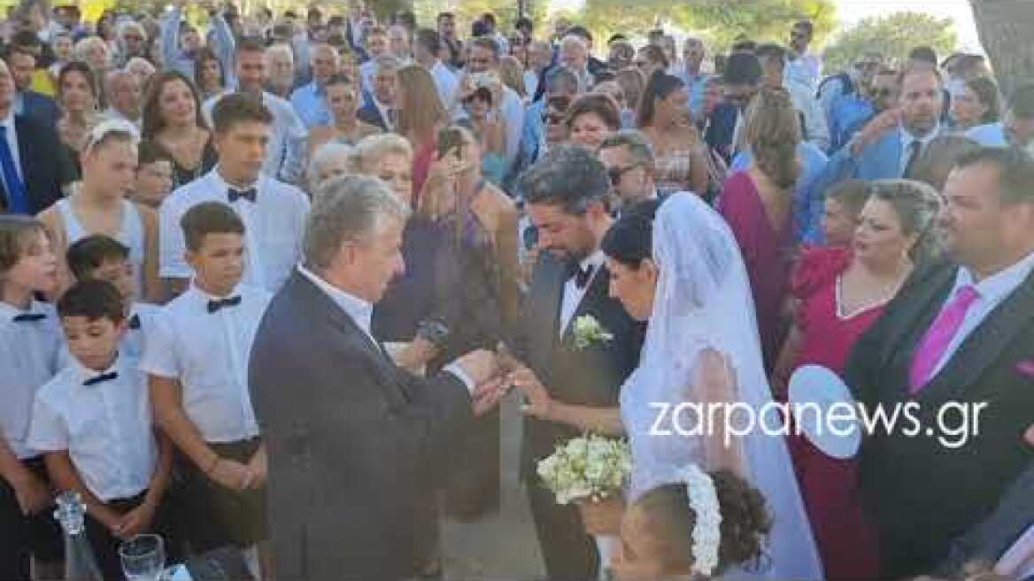 Ο γάμος του Παναγιώτη Σημανδηράκη και της Άννας Μπενιουδάκη