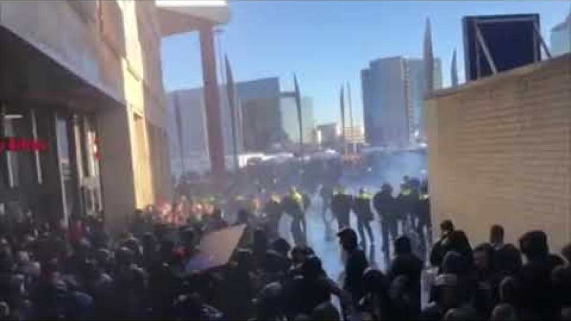 Ajax fans arrive stadium Johan Cruijff ArenA ahead match vs Juventus