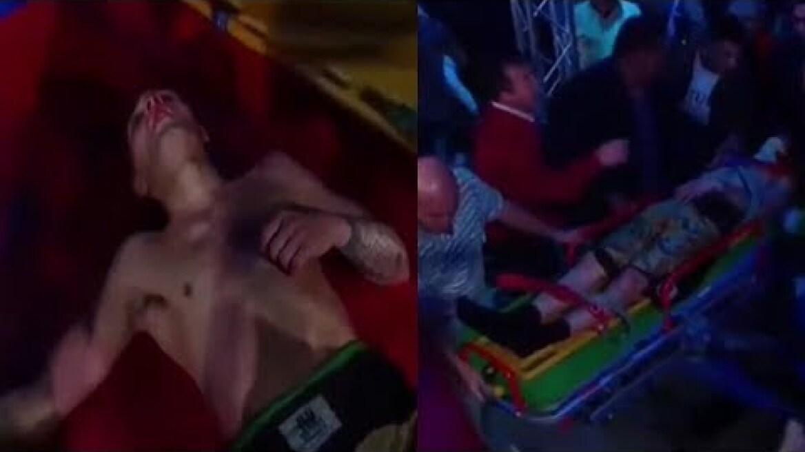 Boxeador Argentino se desvaneció en el  Ring - Hugo Santillán vs Eduardo Abreu (2019)