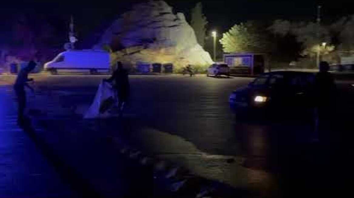 Διαρροή πετρελαίου στο θέατρο Λυκαβηττού (2)