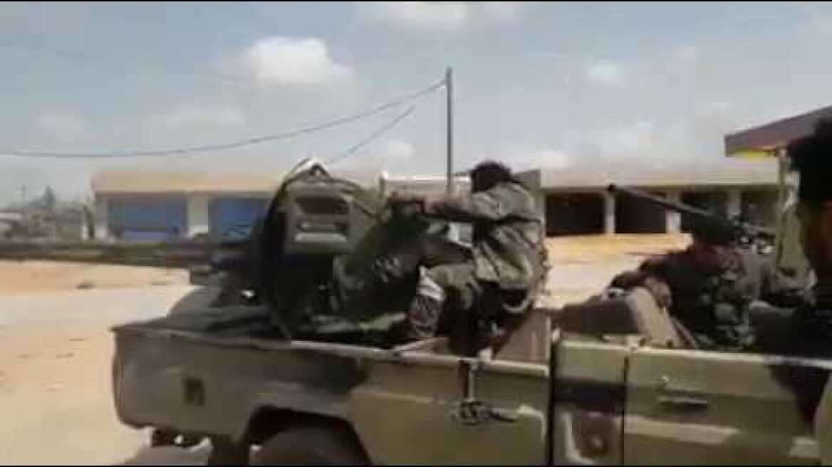 LNA Adjdabiya Ops Room fighters under Fawzi Mansouri command during clashes in Tripoli