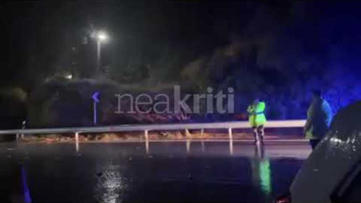 Κατολίσθηση στον ΒΟΑΚ στο ύψος του Φόδελε – Με δυσκολία η μετακίνηση από Ηράκλειο προς Ρέθυμνο