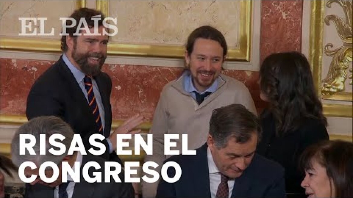 'CORRILLO' de Pablo IGLESIAS, ESPINOSA de los MONTEROS e Inés ARRIMADAS en el CONGRESO