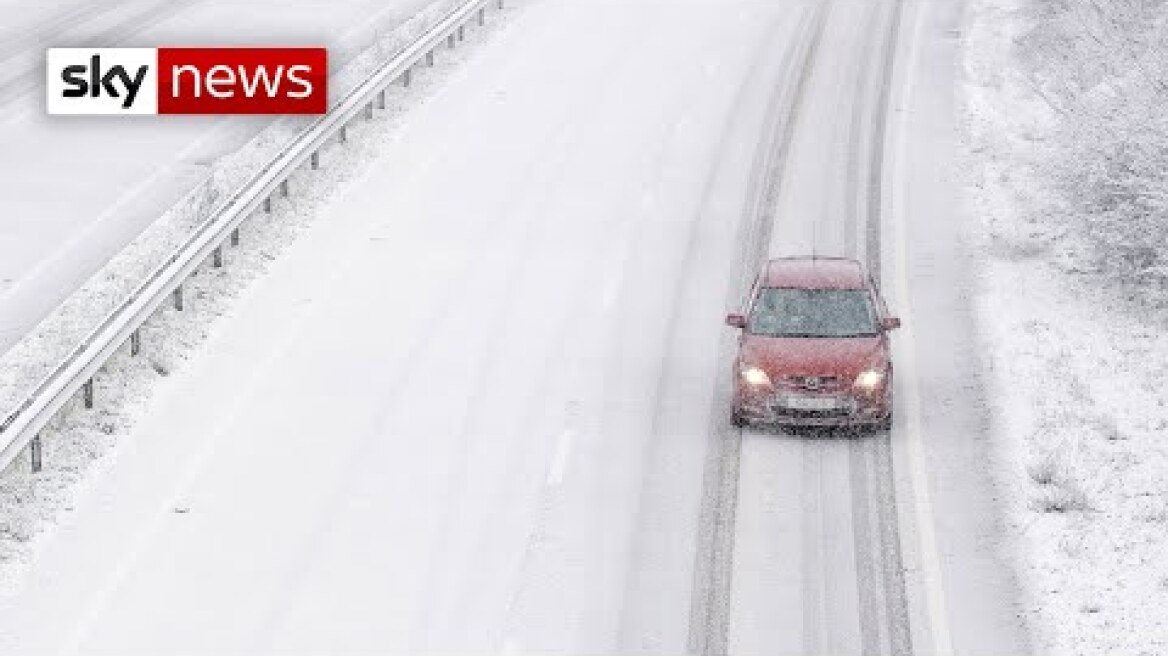 Storm Darcy brings heavy snow and winds to the UK