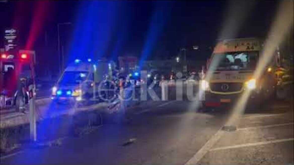 Σοβαρό τροχαίο με απεγκλωβισμό ατόμων στην Ηρακλείου-Μοιρών