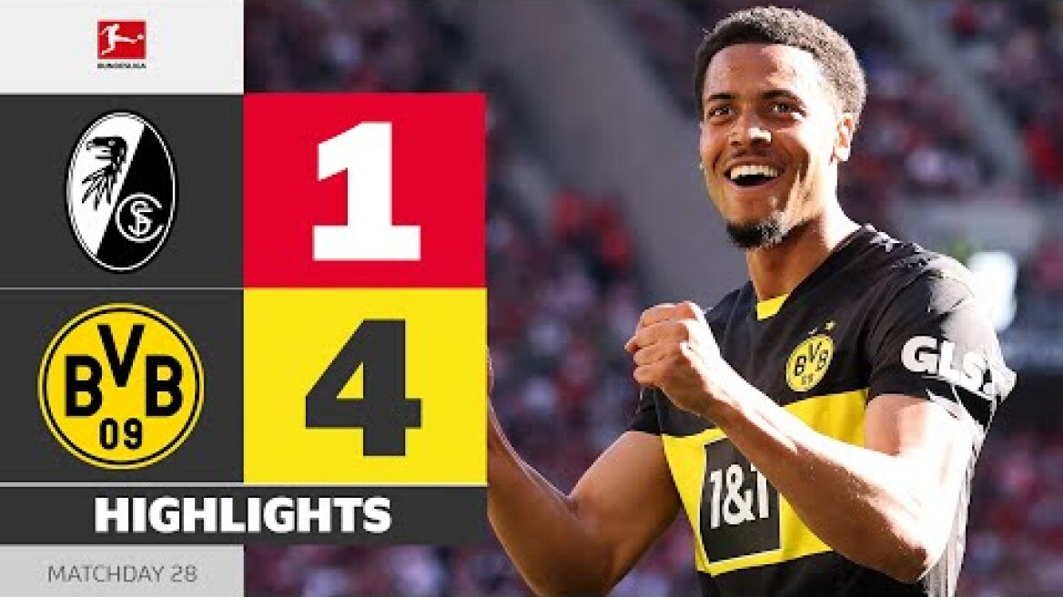 SC FREIBURG - BORUSSIA DORTMUND | Highlights | Matchday 28 – Bundesliga 2024/25