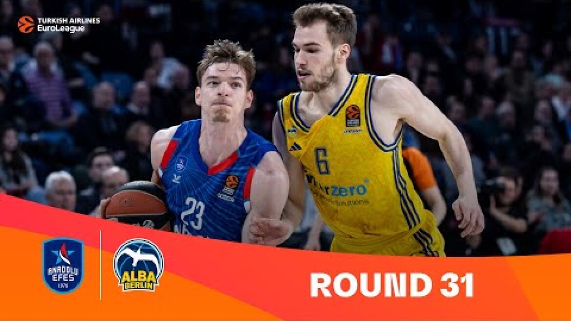 Anadolu Efes Istanbul-ALBA Berlin | Round 31 Highlights | 2023-24 Turkish Airlines EuroLeague