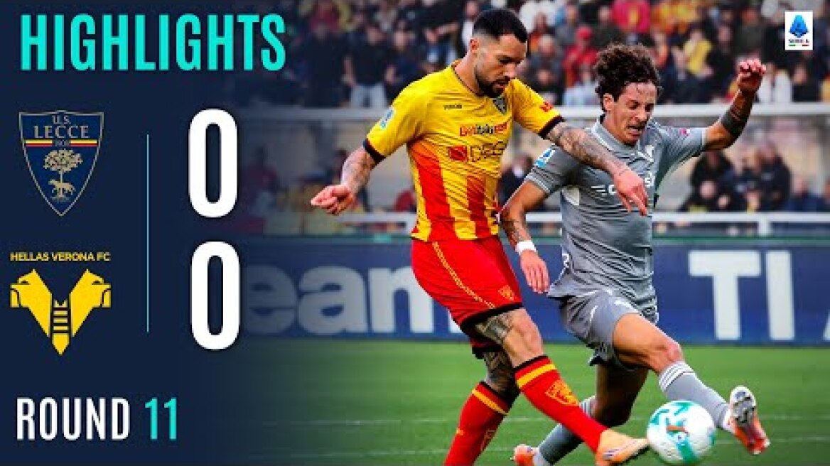 LECCE-VERONA 0-0 | HIGHLIGHTS | Montipò denies Lecce their first home win | SERIE A 2025/26