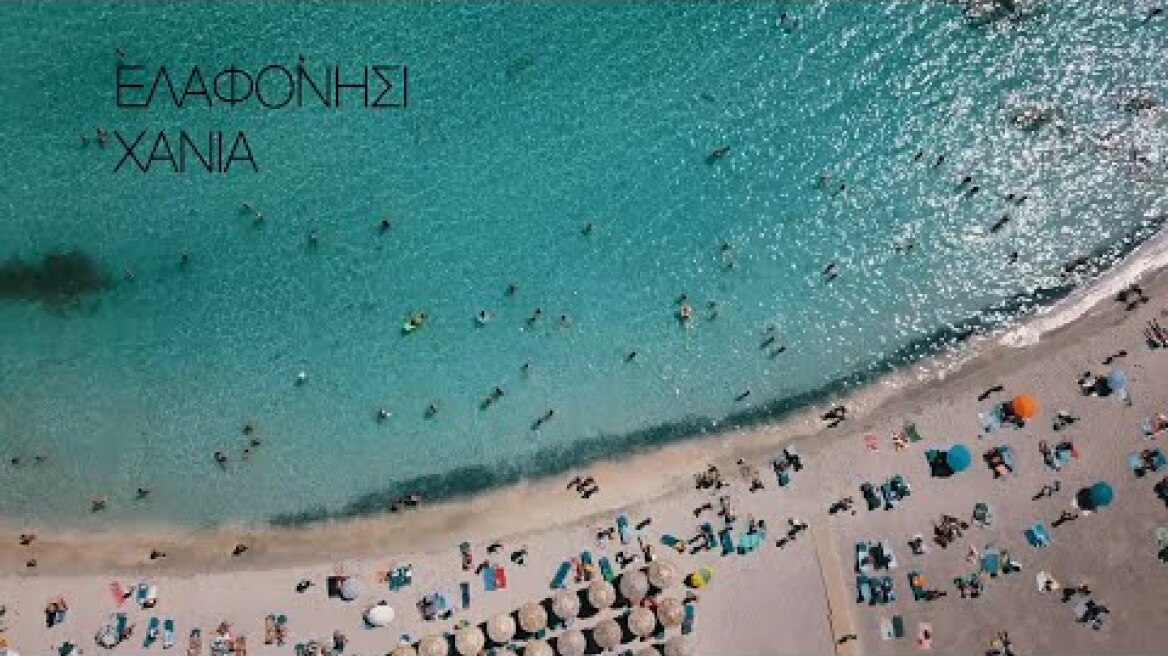 Elafonisi Drone Chania Crete Greece 4K