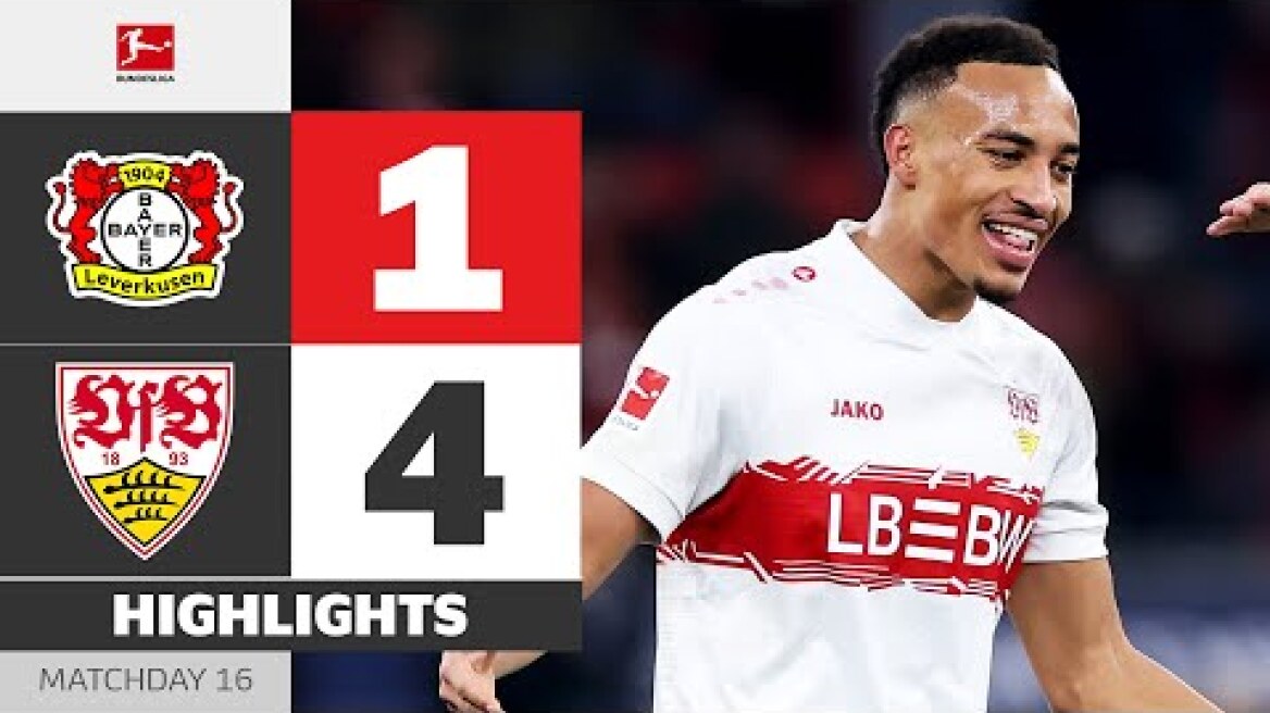 4 (!) GOALS in First Half! | BAYER 04 LEVERKUSEN - VFB STUTTGART | Highlights | MD 16 – Bundesliga