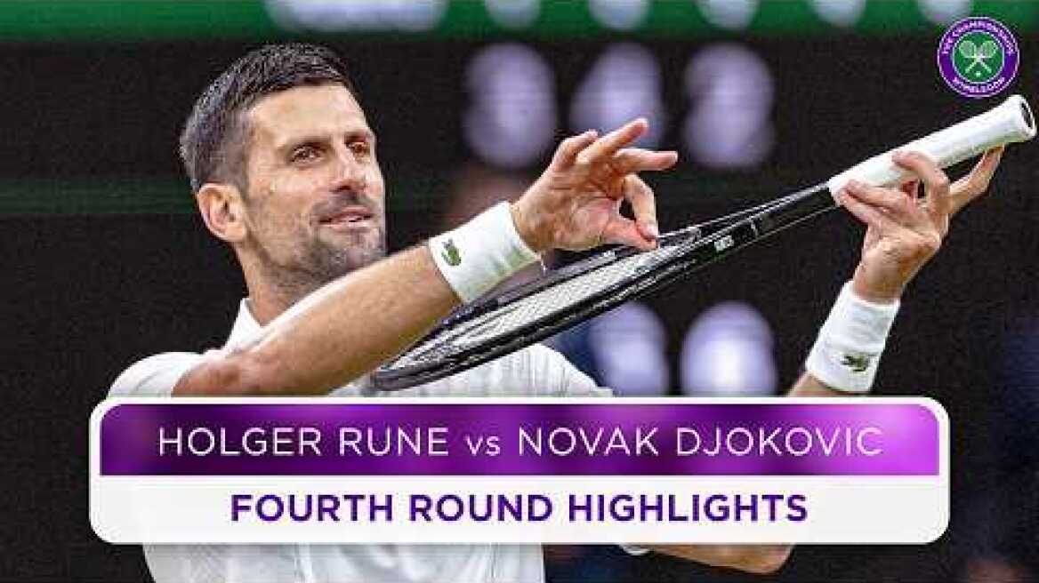 Djokovic relentless against Rune | Holger Rune vs Novak Djokovic | Highlights | Wimbledon 2024
