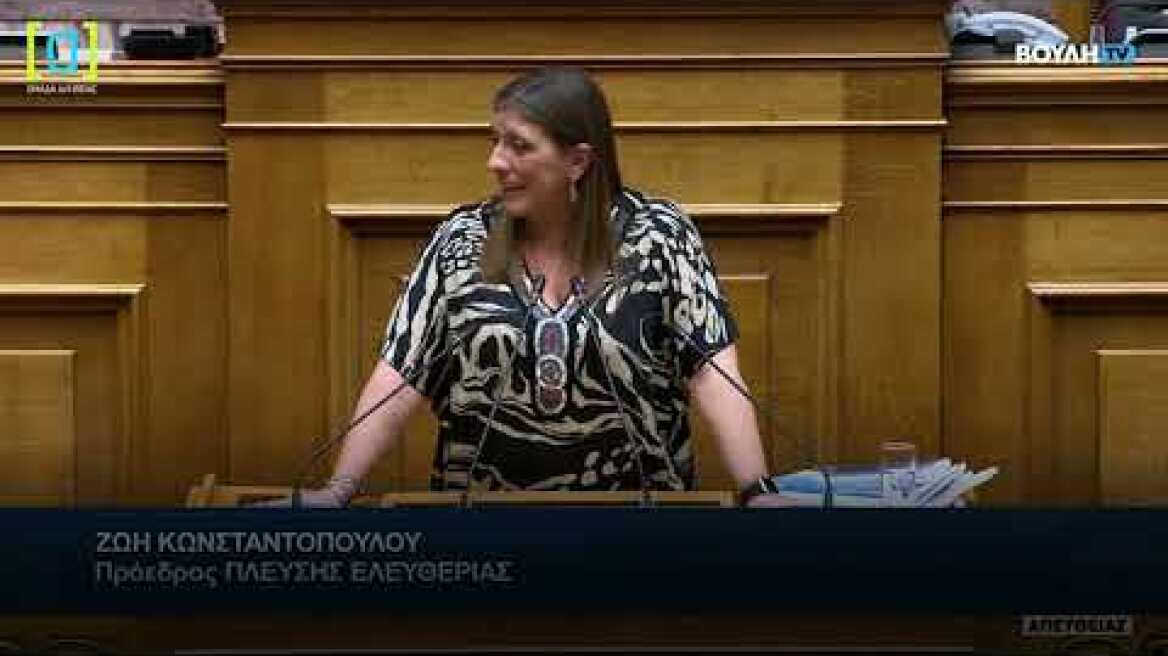 Επεισόδιο Ζωής Κωνσταντοπούλου με τον Νίκο Βλαχάκο