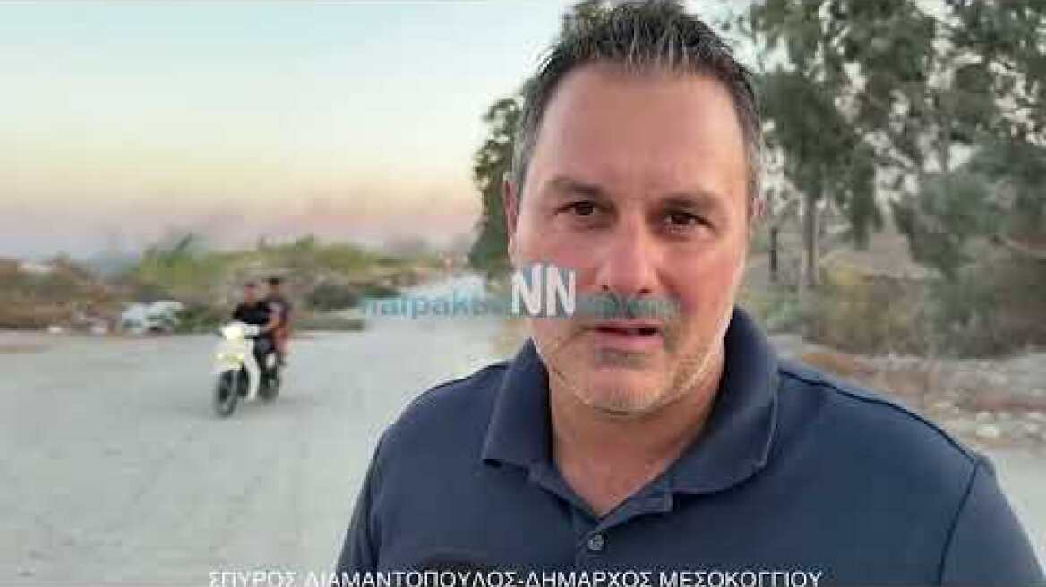 Δήλωση Σιαμαντοπουλου στο Ευηνοχωρι 