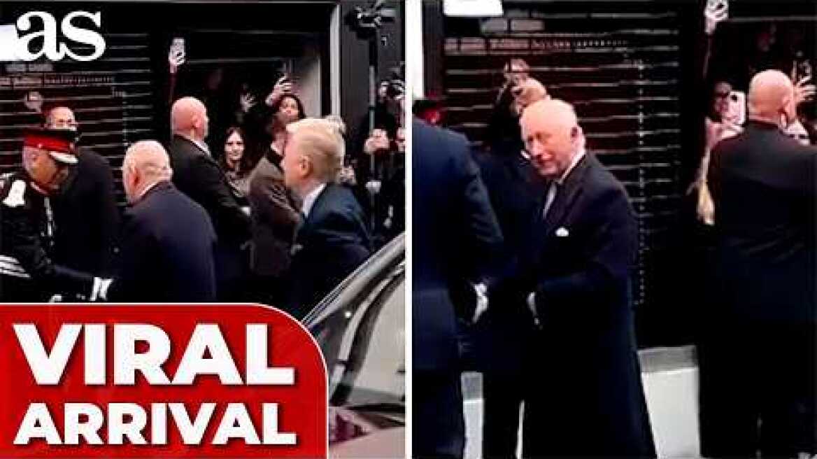 BRITAIN's KING CHARLES arrives at FASHION SHOW in LONDON