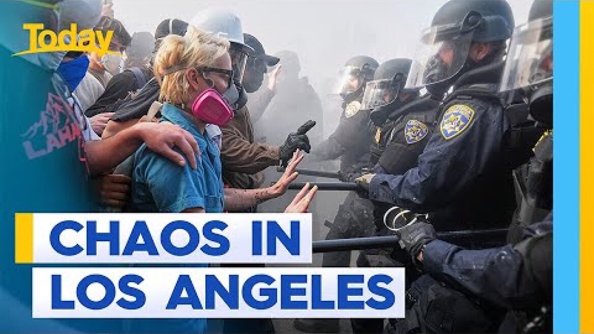 Los Angeles riots: How immigration protests turned violent | Today Show Australia