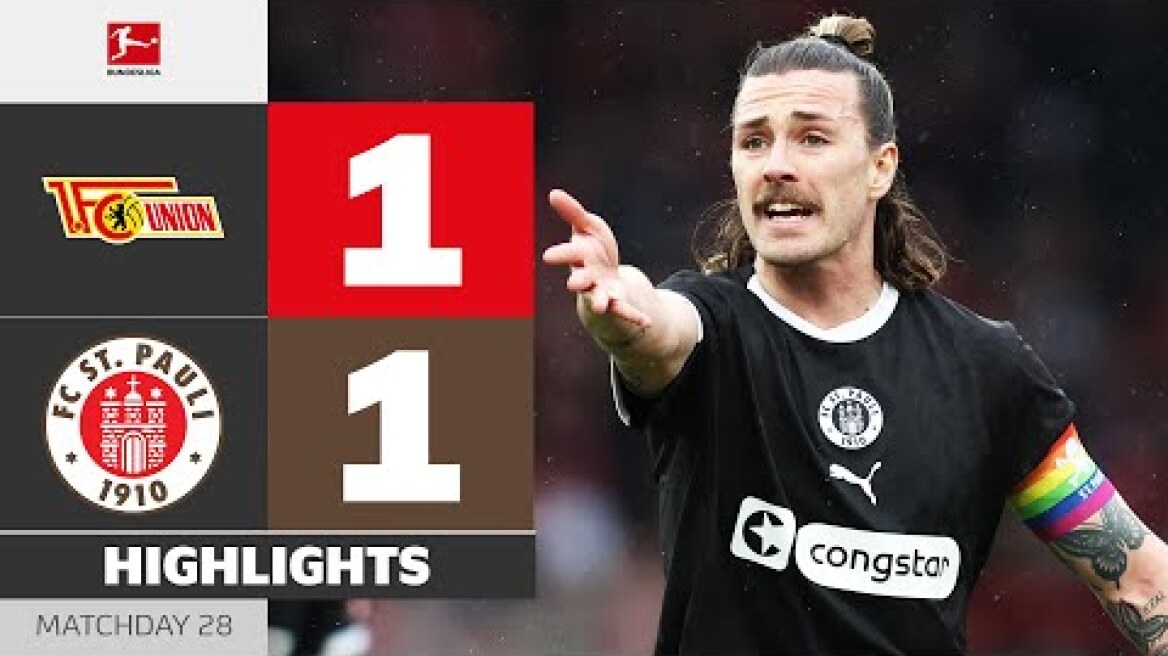 THUNDERBOLT Opener Not Enough! | UNION BERLIN - ST. PAULI | Highlights | Matchday 28 – Bundesliga