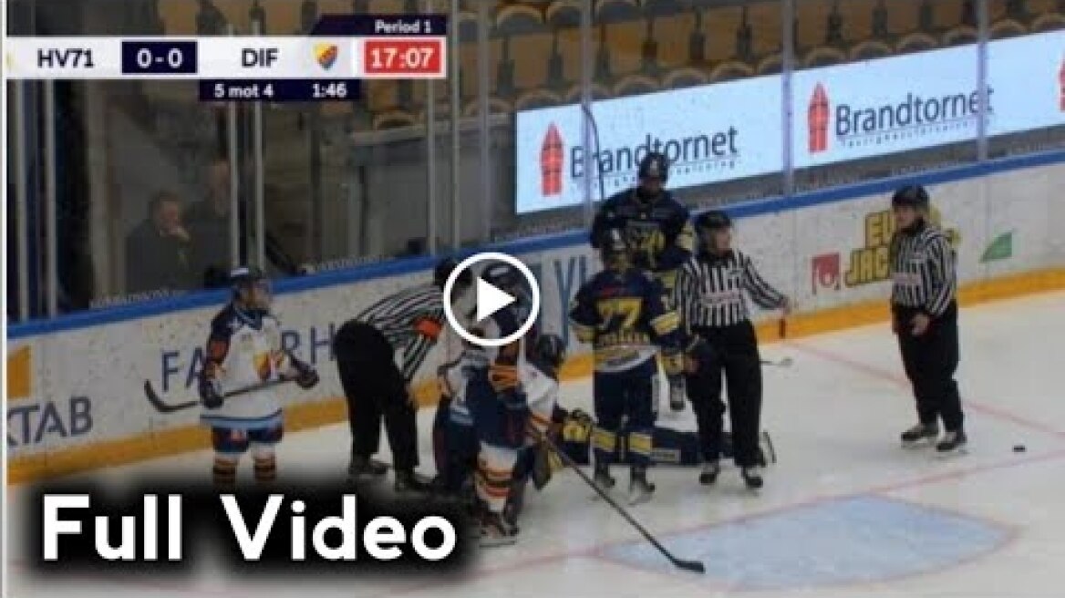 Sanni Hakala Nasty Blow Injury | Sanni Hakala Injury Vs Djurgården | HV71 Player Taken to Hospital