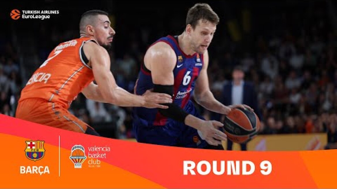 FC Barcelona-Valencia Basket | Round 9 Highlights | 2023-24 Turkish Airlines EuroLeague