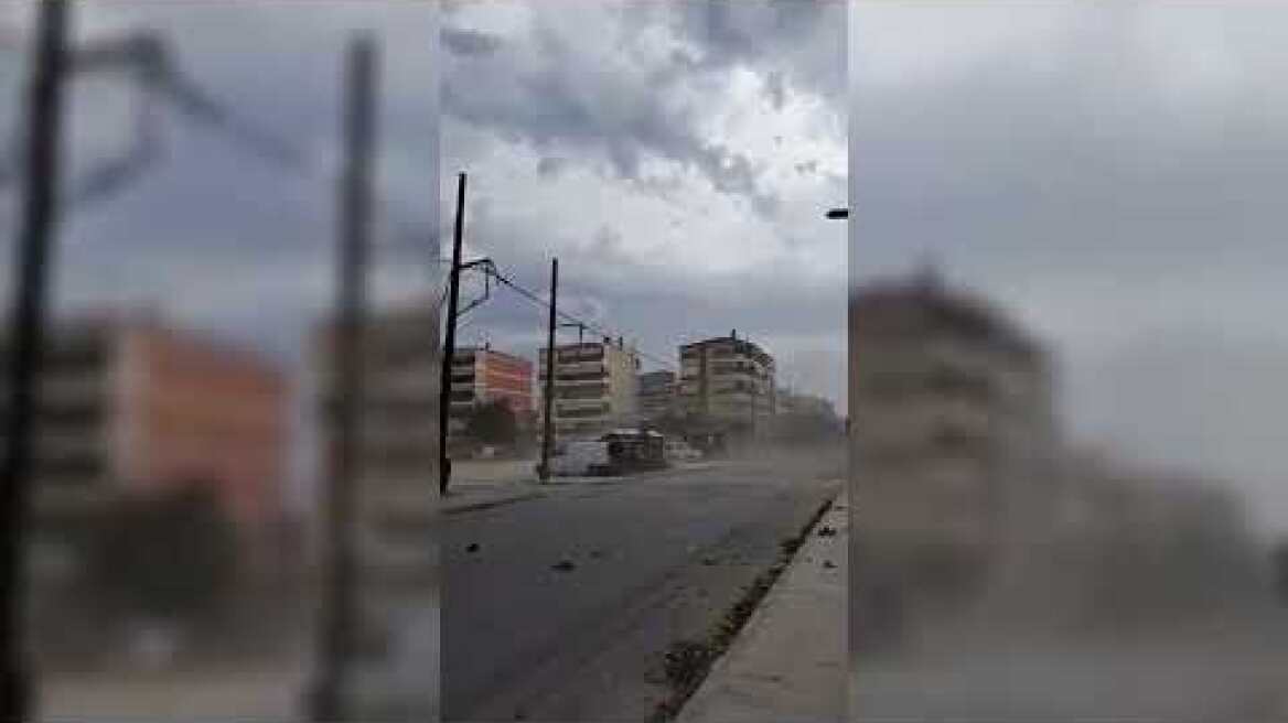 Αγρίεψε ο καιρός στη Λάρισα