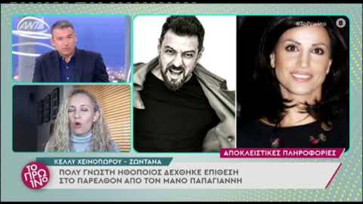 Μάνος Παπαγιάννης: Πολύ γνωστή ηθοποιός είχε δεχτεί επίθεση βιαιοπραγίας στο παρελθόν