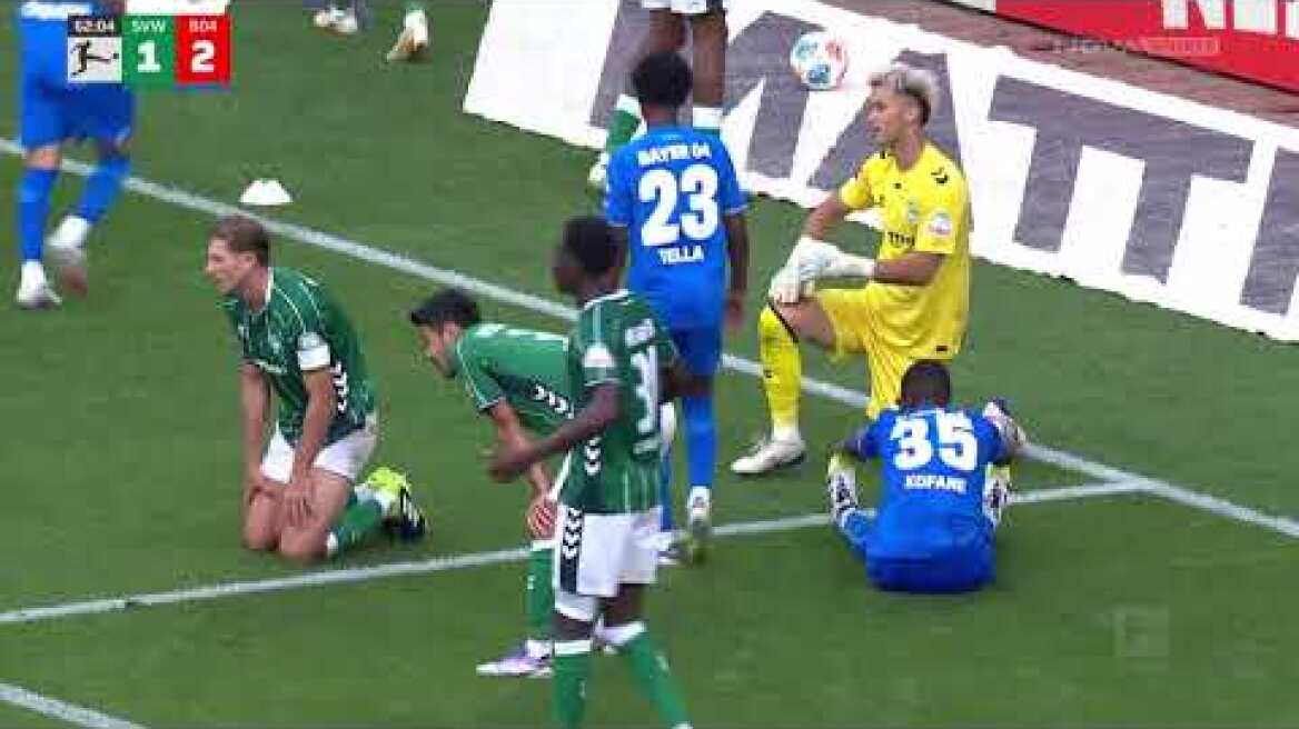 Βέρντερ Βρέμης – Μπάγερ Λεβερκούζεν: 3-3 (MD 2, 30/8/25)