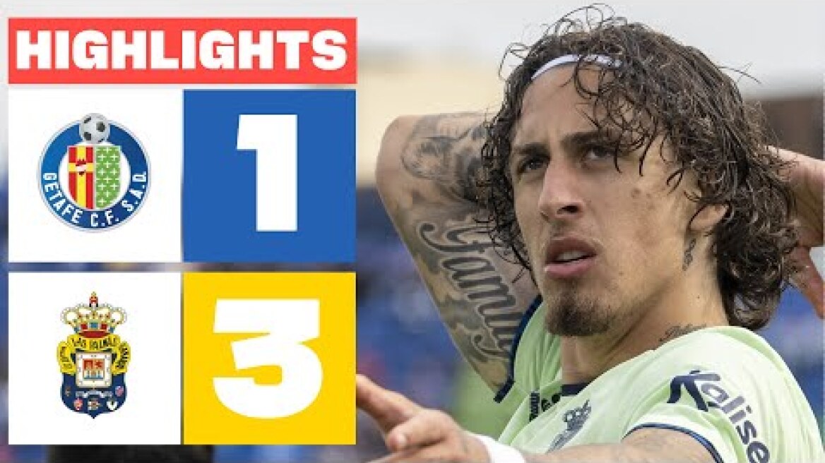 GETAFE CF 1 - 3 UD LAS PALMAS I RESUMEN LALIGA EA SPORTS