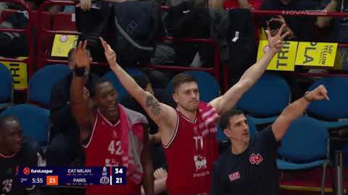 Euroleague: Αήττητοι έβγαλαν την διαβολοβδομάδα Ερυθρός Αστέρας, Ζάλγκιρις, Βαλένθια και Μπάγερν Αρμάνι Μιλάνο-Παρί: 86-77 (MD 8, 30/10/2025)