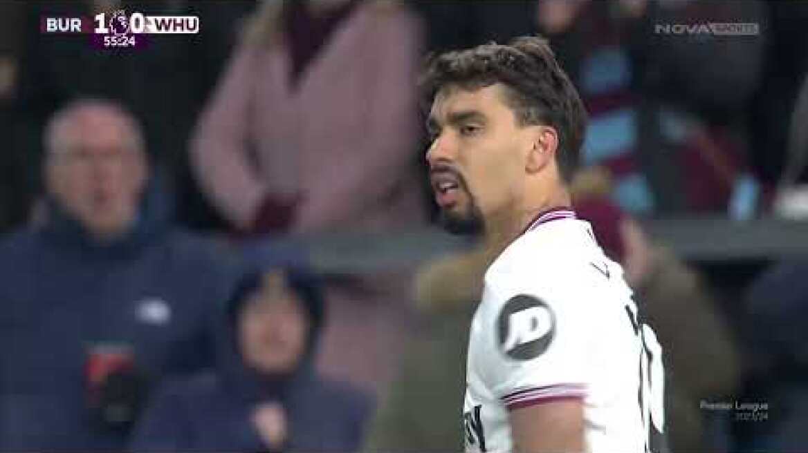 Μπέρνλι-Γουέστ Χαμ: 1-2 (MD 13, 25/11/2023)