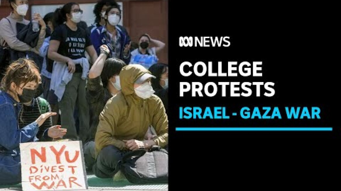 Pro-Palestine protests sweep across US colleges | ABC News