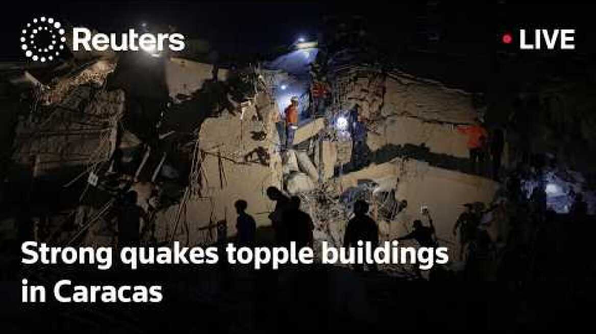 LIVE: Strong quakes topple buildings in Caracas