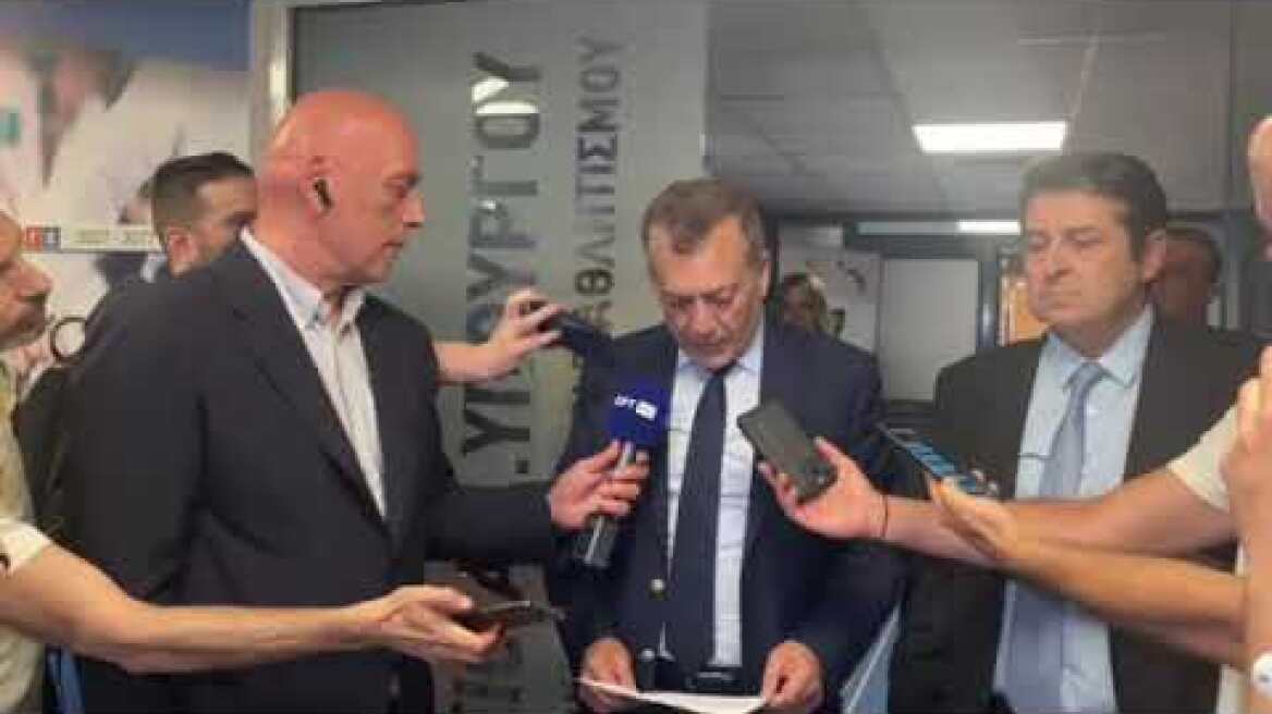 Οι δηλώσεις του Υπουργού