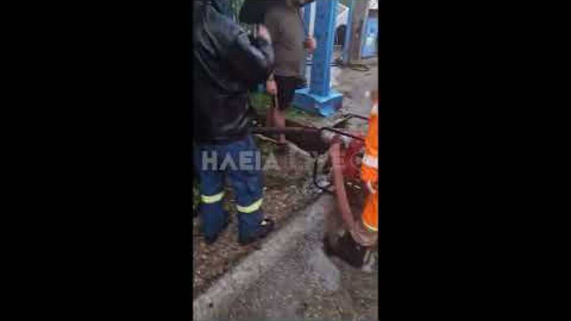 ilialive.gr - Προβλήματα από την κακοκαιρία στο Βασιλάκι