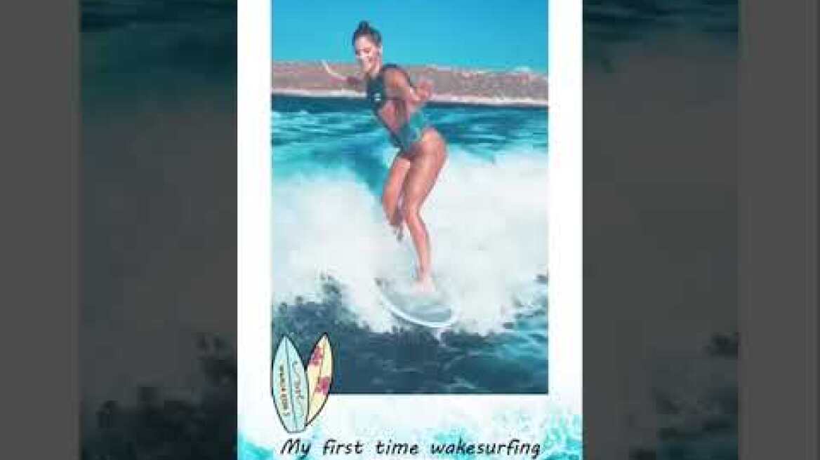 Η Χριστίνα Μπόμπα κάνει wakesurfing