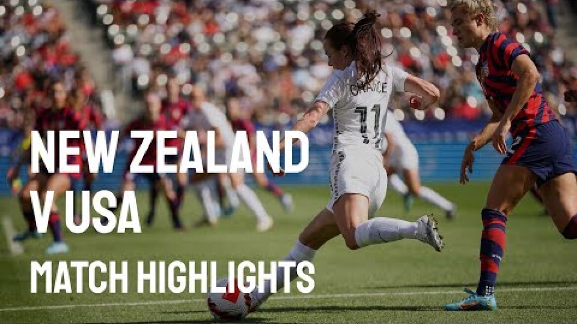 New Zealand v USA | 21 February 2022 | SheBelieves Cup Match Highlights